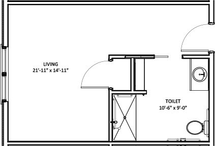 Memory Care Studio floorplan